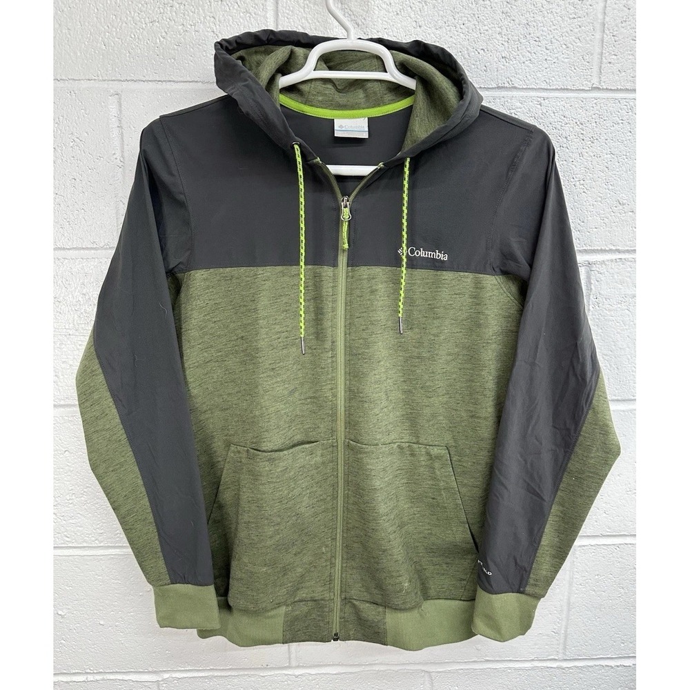 Columbia Lost‎ Lager Hoodie Omni-Shield Hybrid Full Zip Green / Men's Small